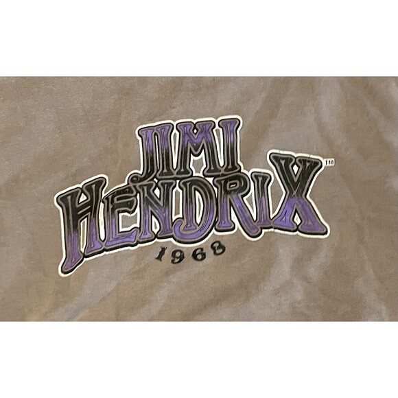 Jimi Hendrix 1968 Retro Style Crew Neck Sweatshirt Men’s Size XL Gray - Picture 2 of 4